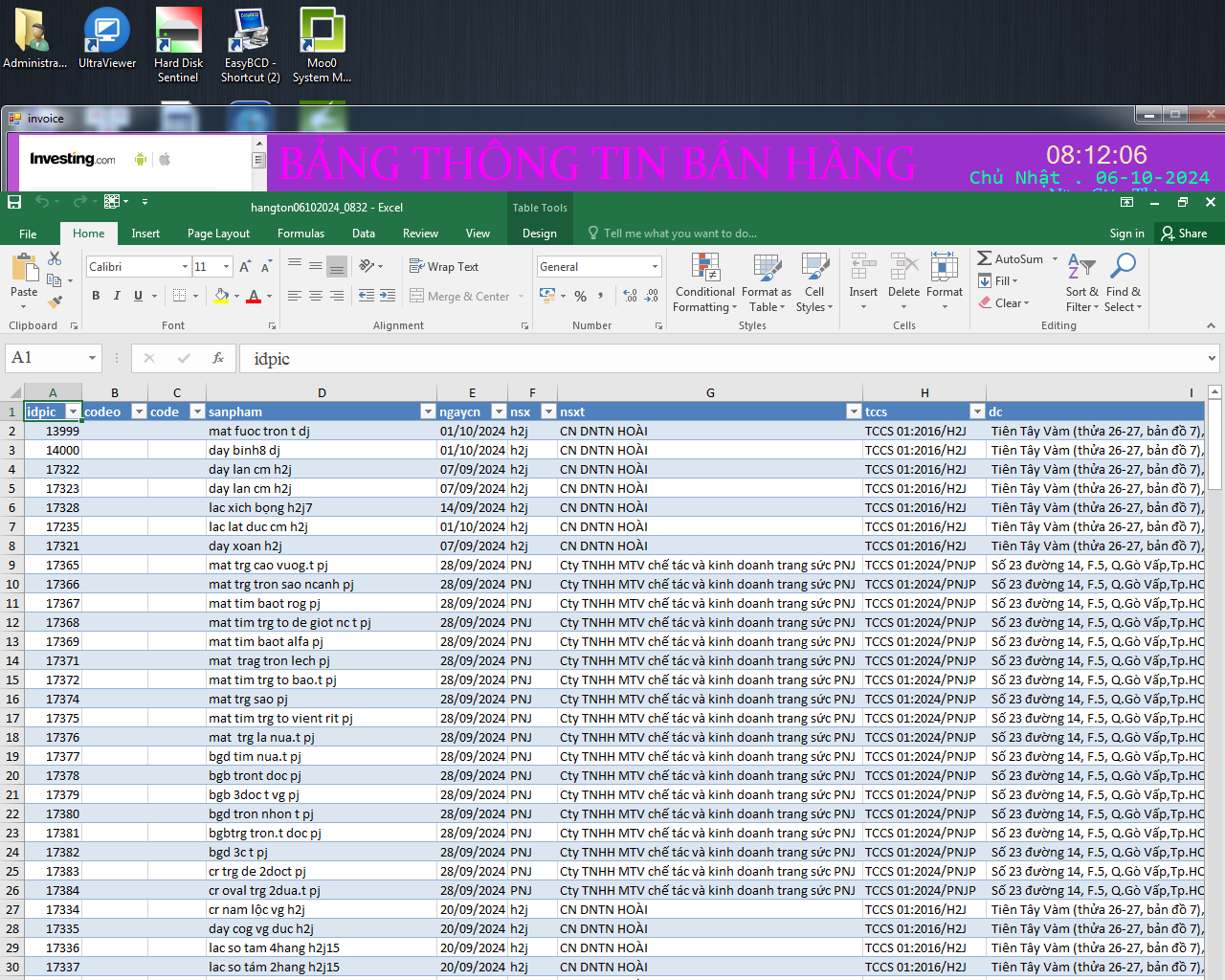 Excel check